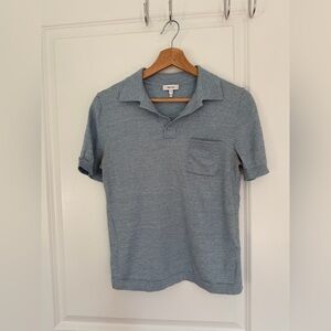 Reiss 55% Wool 45% Linen size Small Men’s Heathered Pale Blue